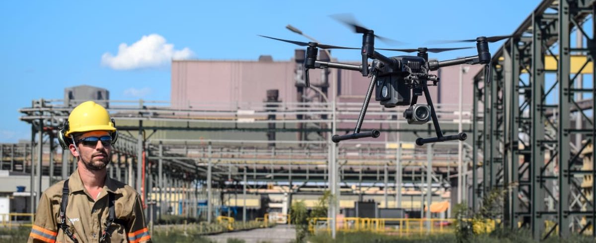 Soluções com drones da DR1 se estende a siderúrgica após celebração de contrato