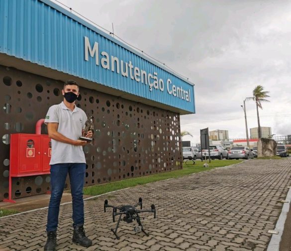 drone resulta em prêmio na siderúrgica