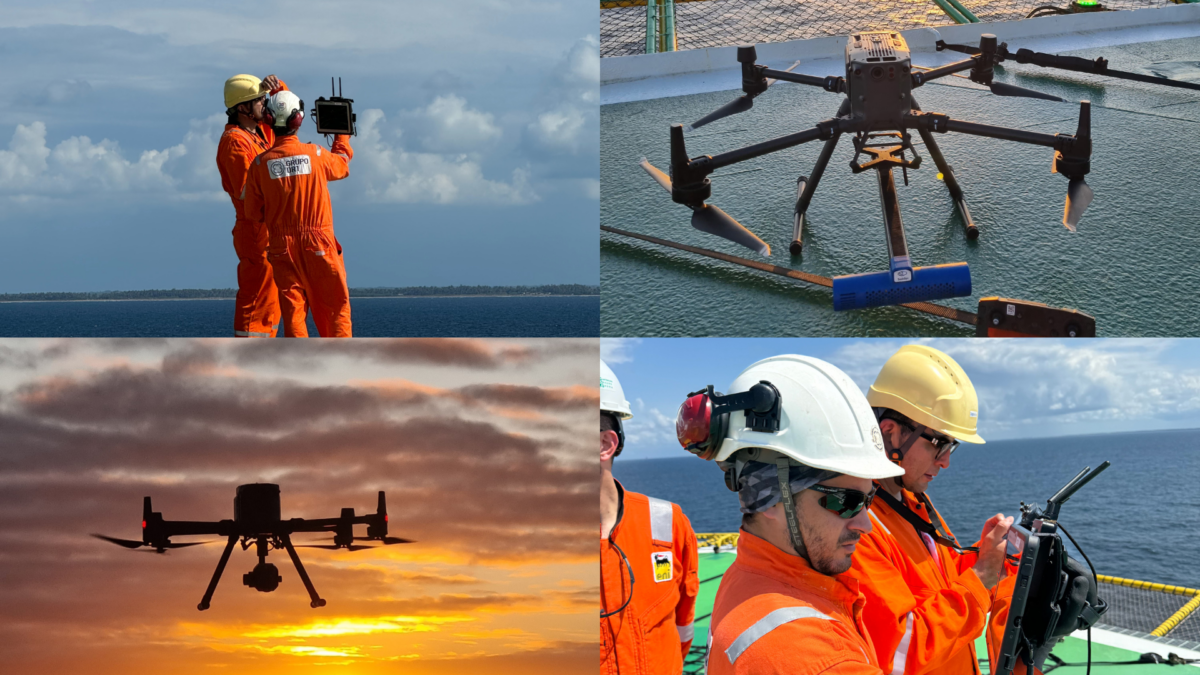 Grupo DR1 realiza operação offshore no México utilizando drones SeekOps para detecção de metan