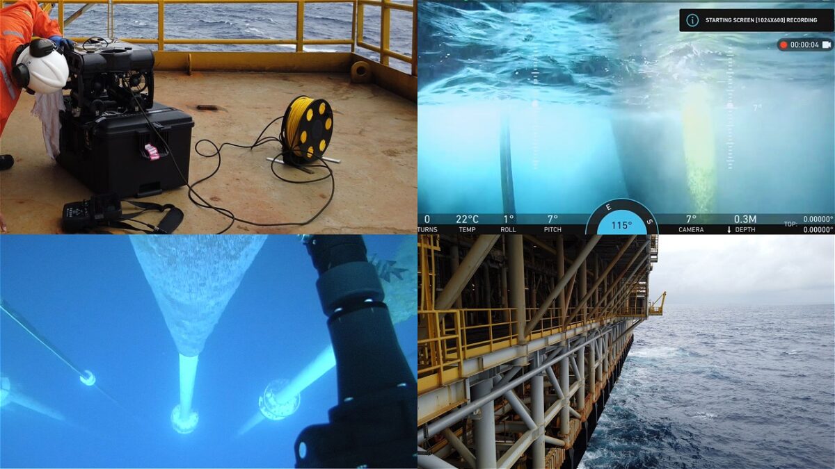 Grupo DR1 realiza inspeção com mini ROV para a Transocean